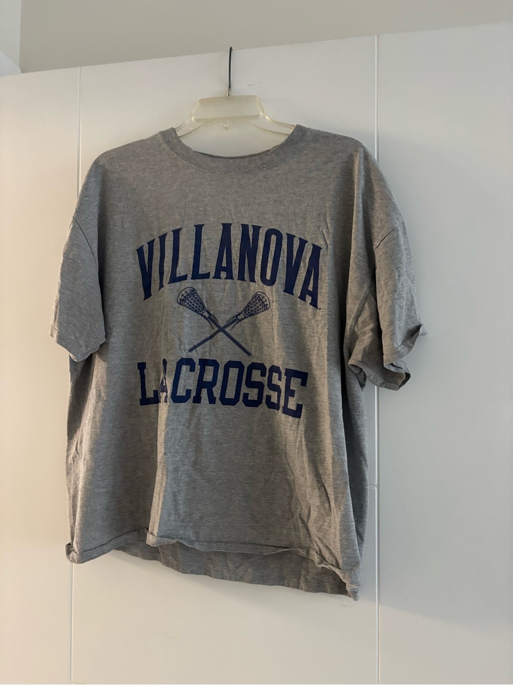 Champion Gray Villanova Lacrosse Short Sleeve Tee